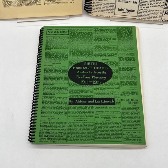 Births Marriages & Deaths Renfrew Mercury 1871-1915 by Aldene & Les Church - Picture 4 of 7